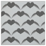 Gothic Winged Love Heart Craft Fabric