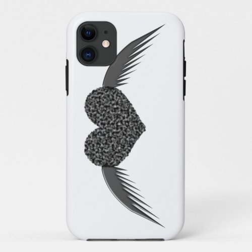Gothic Winged Love Heart iPhone 5 Case