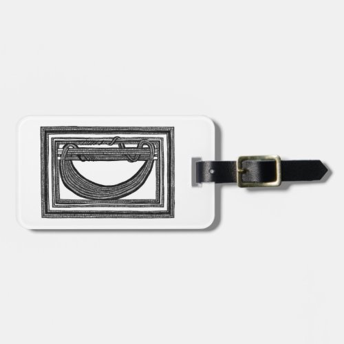 Gothic Wire D Luggage Tag