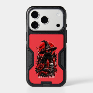Gothic Witch Black Cat Halloween Skull Candle Desi iPhone 17 Pro Case