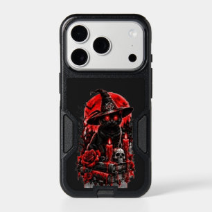 Gothic Witch Black Cat Halloween Skull Candle Desi iPhone 17 Pro Case