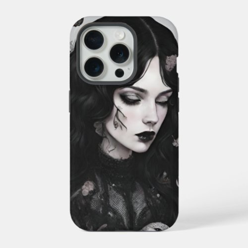 Gothic Witch goth Spooky iPhone 15 Pro Case