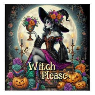 Gothic Witch Halloween Fantasy Art