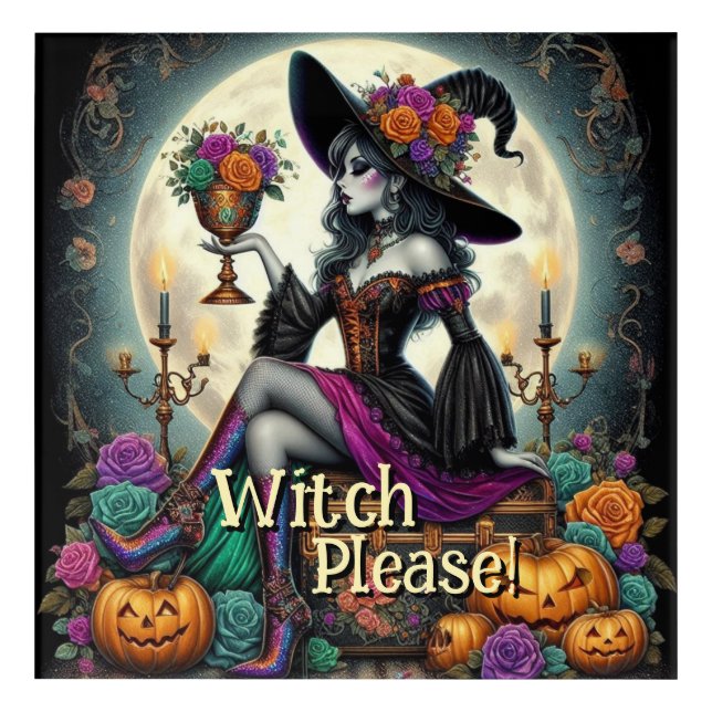 Gothic Witch Halloween Fantasy Art (Front)