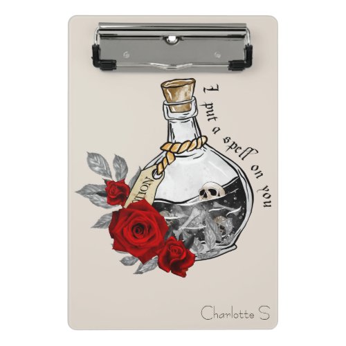 Gothic Witch Love Potion Mini Clipboard