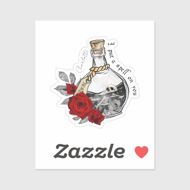 Gothic Witch Love Potion Sticker (Sheet)