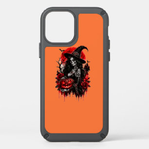 Gothic Witch Pumpkin Halloween Black Cat Spooky De Speck iPhone 12 Pro Case