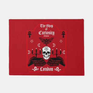 Gothic Witch Punk Halloween Doormat