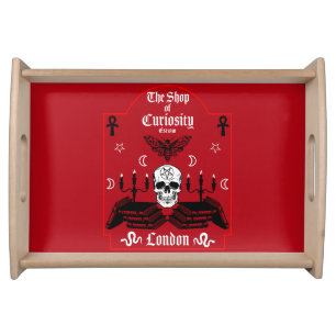 Gothic Witch Punk Halloween Serving Tray