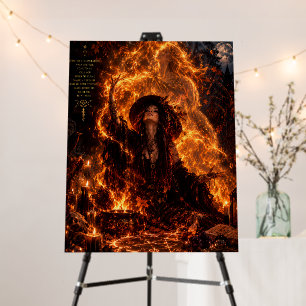 Gothic Witch Spell of Strength Art Poster