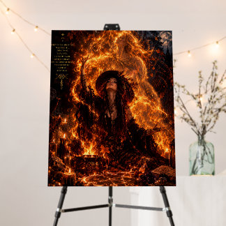 Gothic Witch Spell of Strength Art Poster