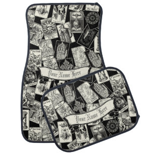 Gothic Witch Witchcraft Apothecary Tarot Cards Cro Car Floor Mat