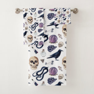Gothic Witchcraft and Magic Accessories   Bath Towel Set
