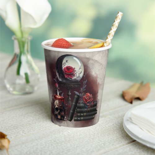 Gothic Witchery  Dark Red Witch Magic Items Paper Cups