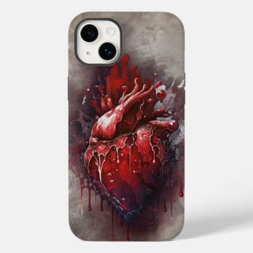 Gothic Witchery  Shadowy Heart with Bleeding Drip Case_Mate iPhone 14 Plus Case