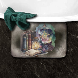 Gothic Witchery | Spellbook Tomes and Crystal Ball Bath Mat
