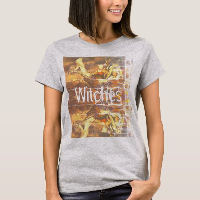 Gothic Witches Ladies T-shirt (Front)