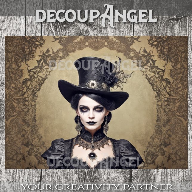 Gothic Witch's Elegance - Decoupage - Tissue Paper (Creator Uploaded)