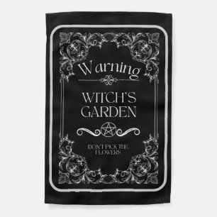 Gothic Witch's Garden Decorative Flag