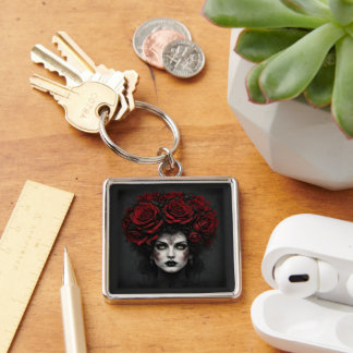 Gothic Woman Keychain