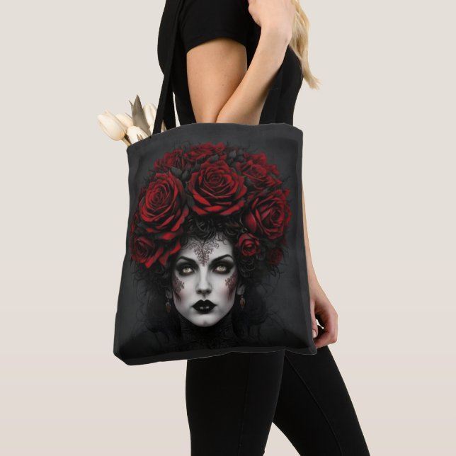 Gothic Woman Tote Bag (Close Up)