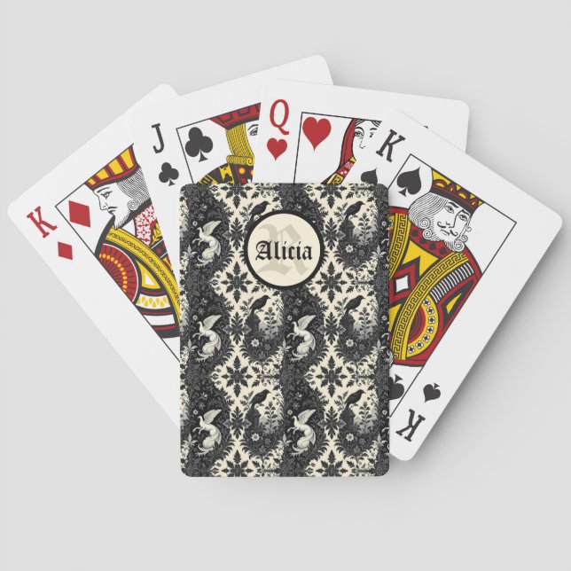 Gothic Yin Yang Poker Cards (Back)