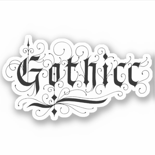 Gothicc Sticker (Front)