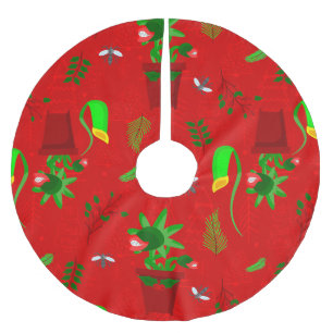 gothmas christmas venus flytrap creepmas brushed polyester tree skirt