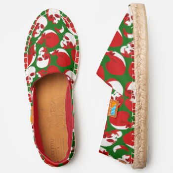 Gothmas Ugly Christmas Skull Gothic Espadrilles by funnychristmas at Zazzle