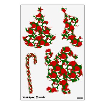 Gothmas Ugly Christmas Skull Gothic Wall Decal by funnychristmas at Zazzle