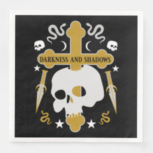 Goths Skull And Cross Gothic's Paper Dinner Napkins