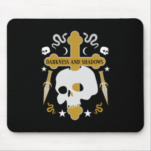 Goths Skull And Cross Mouse Pad