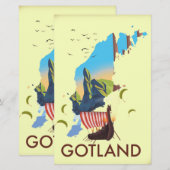 Gotland Baltic Sea Viking Travel map (Front/Back)