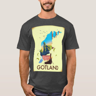 Gotland Swedish island travel poster T-Shirt