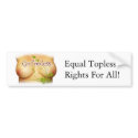 GoTopless Bumper Sticker bumpersticker