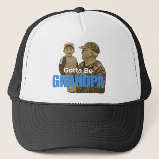Gotta Be Grandpa Classy Retro Vintage Camo Family Trucker Hat