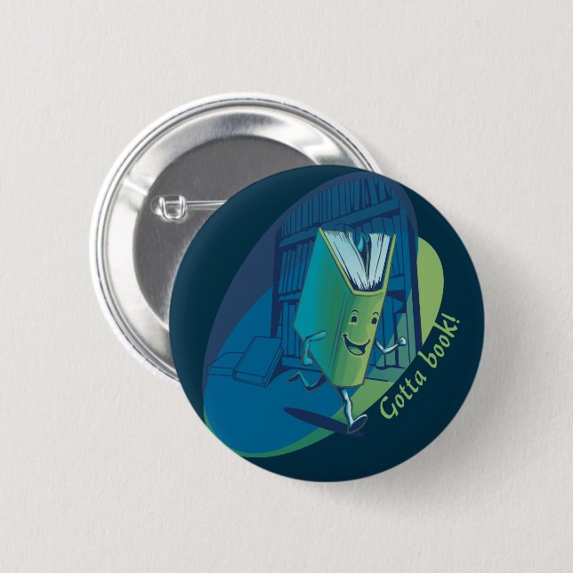 Gotta Book Button (Front & Back)