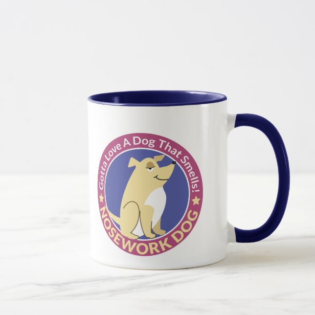"Gotta Love A Dog That Smells v.2" Nose Work Mug (Right)