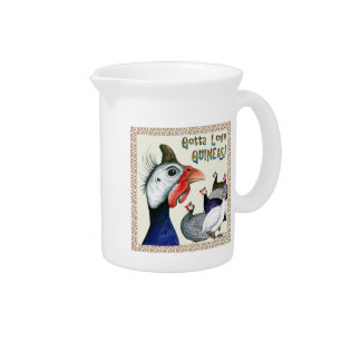 Gotta Love Guineas! Beverage Pitcher