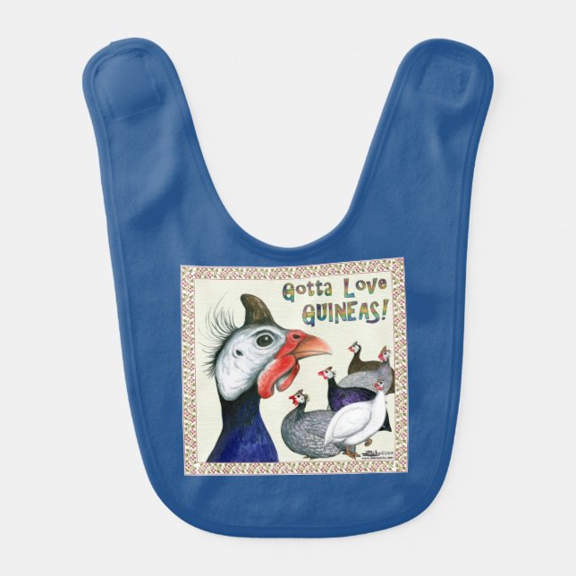 Gotta Love Guineas! Bib (Front)