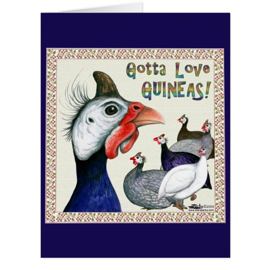 Gotta Love Guineas! Cards (Front)