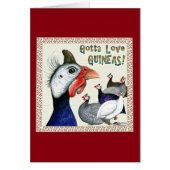 Gotta Love Guineas! Cards (Front)