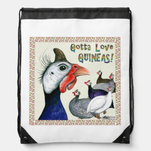 Gotta Love Guineas! Drawstring Bag