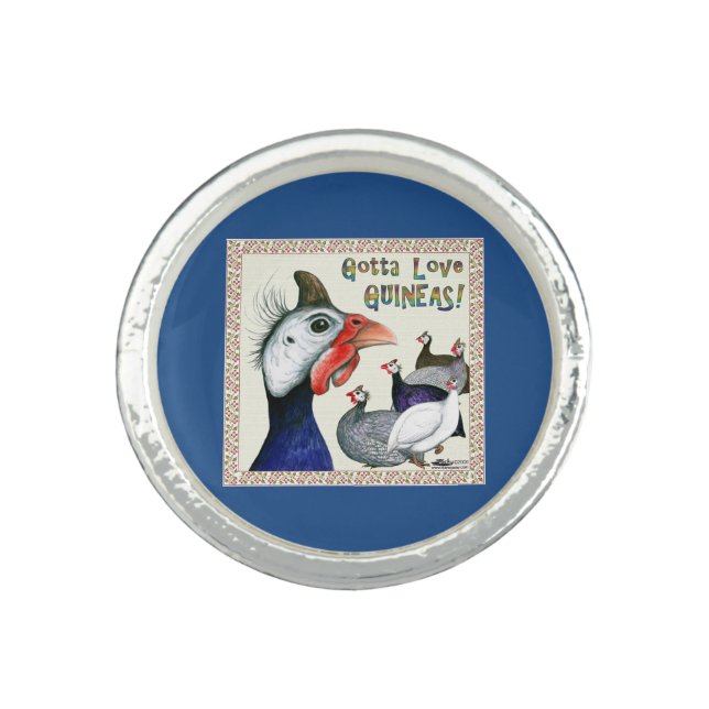 Gotta Love Guineas! Ring (Front)