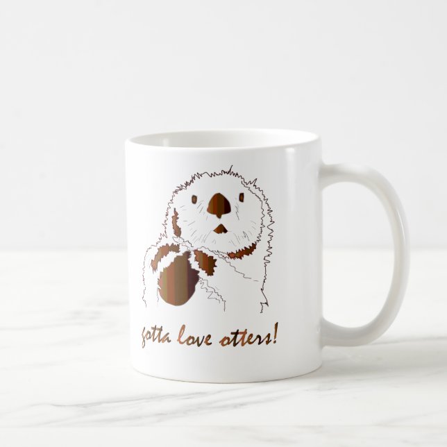 gotta love otters coffee mug (Right)