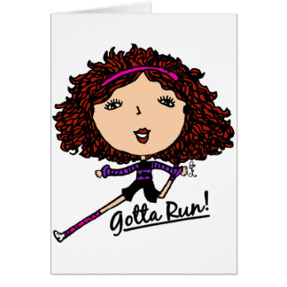 Gotta Run Go Girl Original Cards