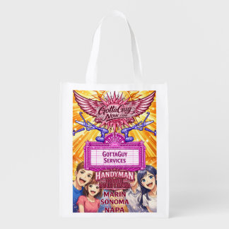 GottaGuy Services Anime Handyman Home Solution Grocery Bag