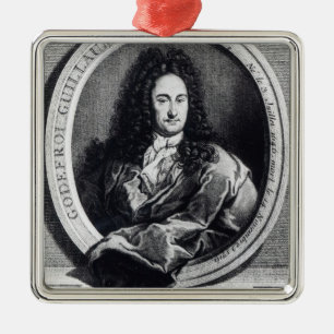 Gottfried Wilhelm Leibniz Metal Ornament