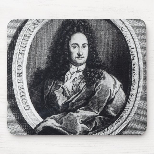 Gottfried Wilhelm Leibniz Mouse Pad (Front)