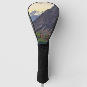 Gotthard Pass mountain pass in the Alps Swiss Art Golf Head Cover